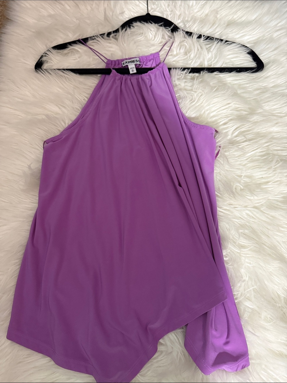 Express Lavender Purple Halter Tank Top